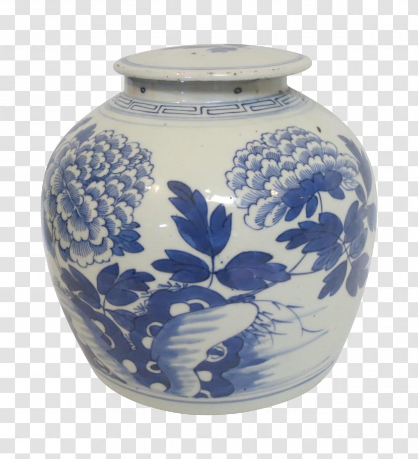Blue And White Pottery Vase Ceramic Cobalt - Porcelain - The Transparent PNG