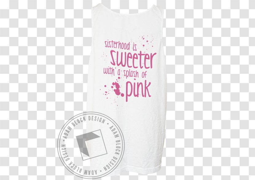 T-shirt Sleeveless Shirt Font - Tshirt - Pink Splash Transparent PNG