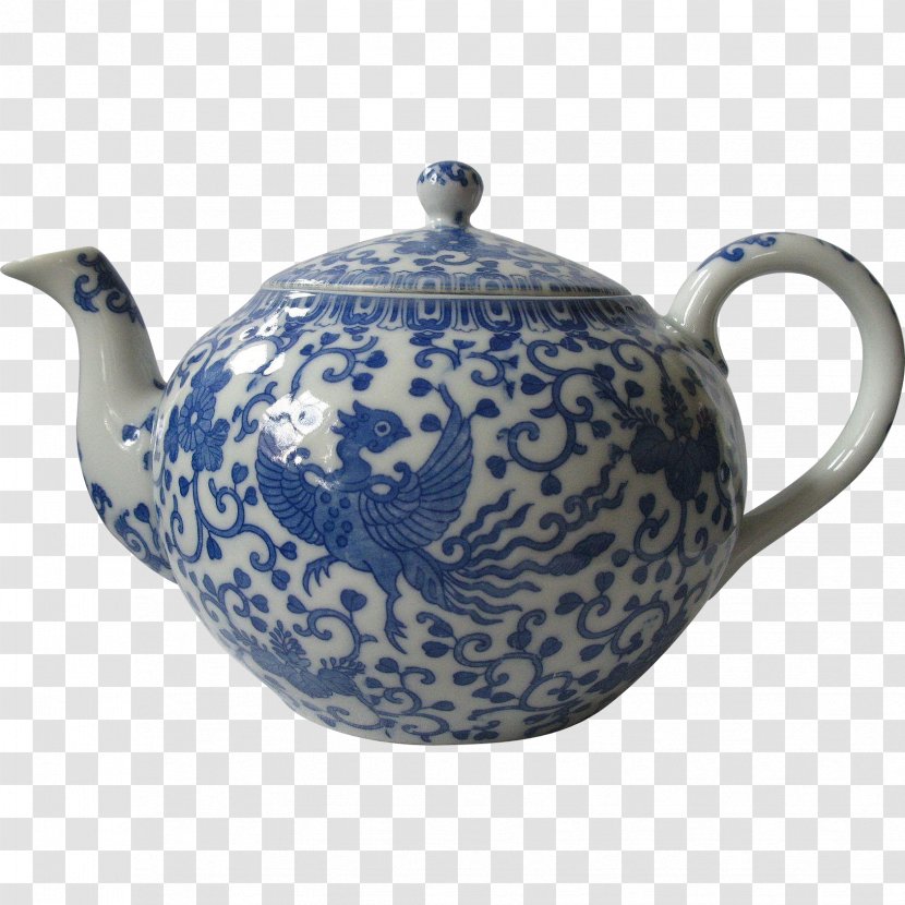 Teapot Blue And White Pottery Porcelain Kettle - Tea Transparent PNG