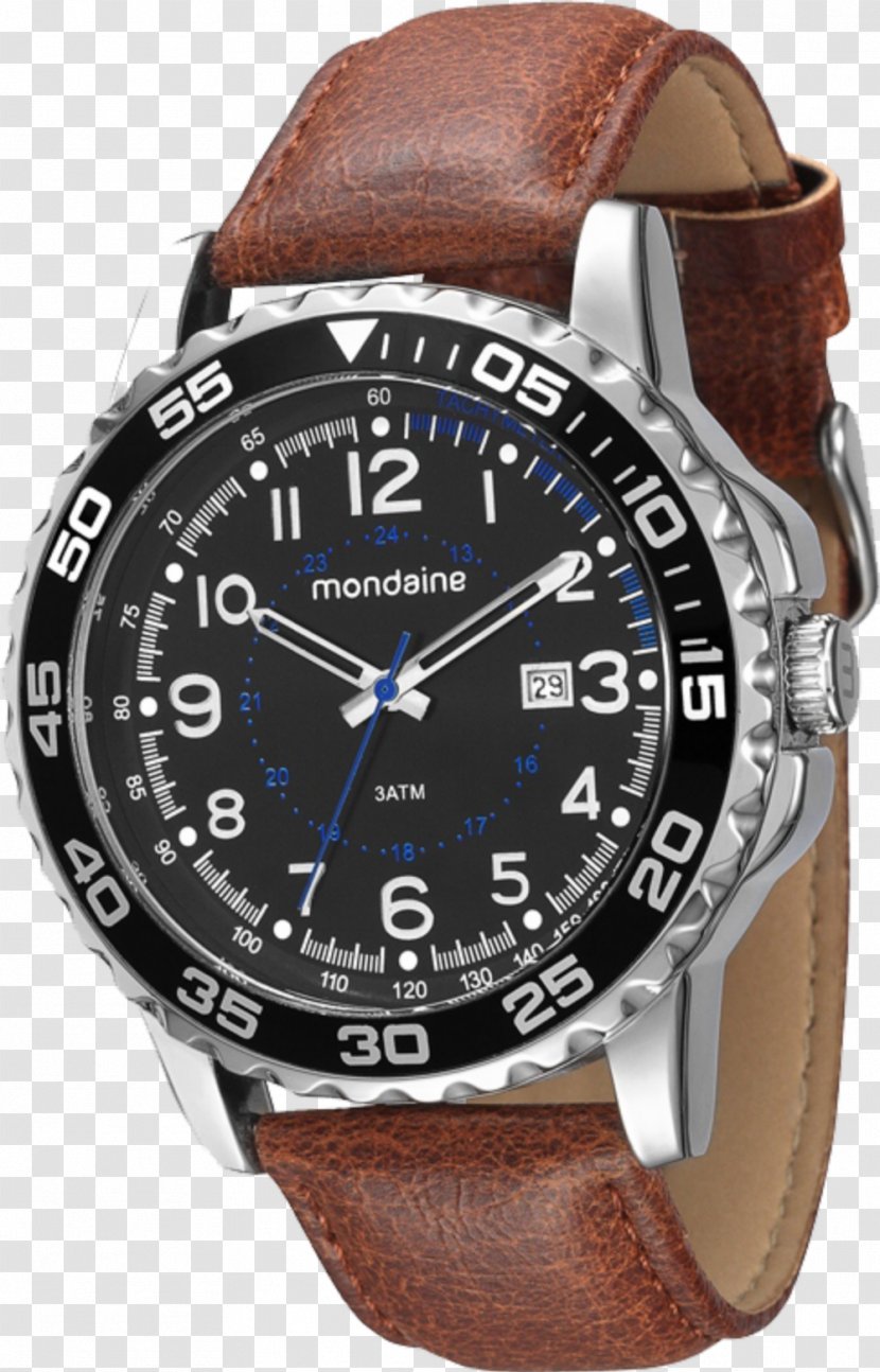 Mondaine Watch Ltd. Bracelet Clock - Couro Transparent PNG