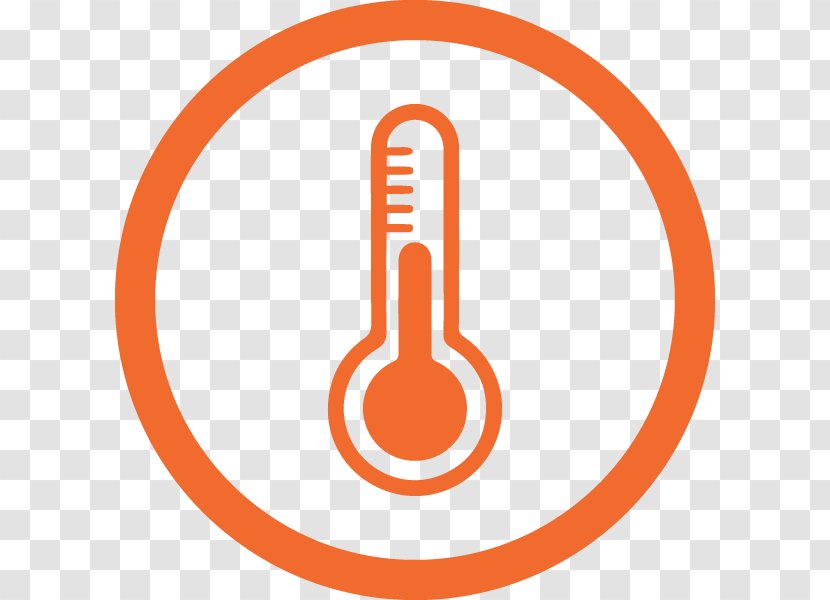 Heat Sensor Clip Art Temperature Thermometer - Orange - Comfort Icon Transparent PNG