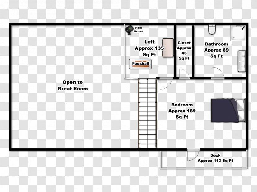 Paper Floor Plan - Rectangle - Bear Foot Transparent PNG