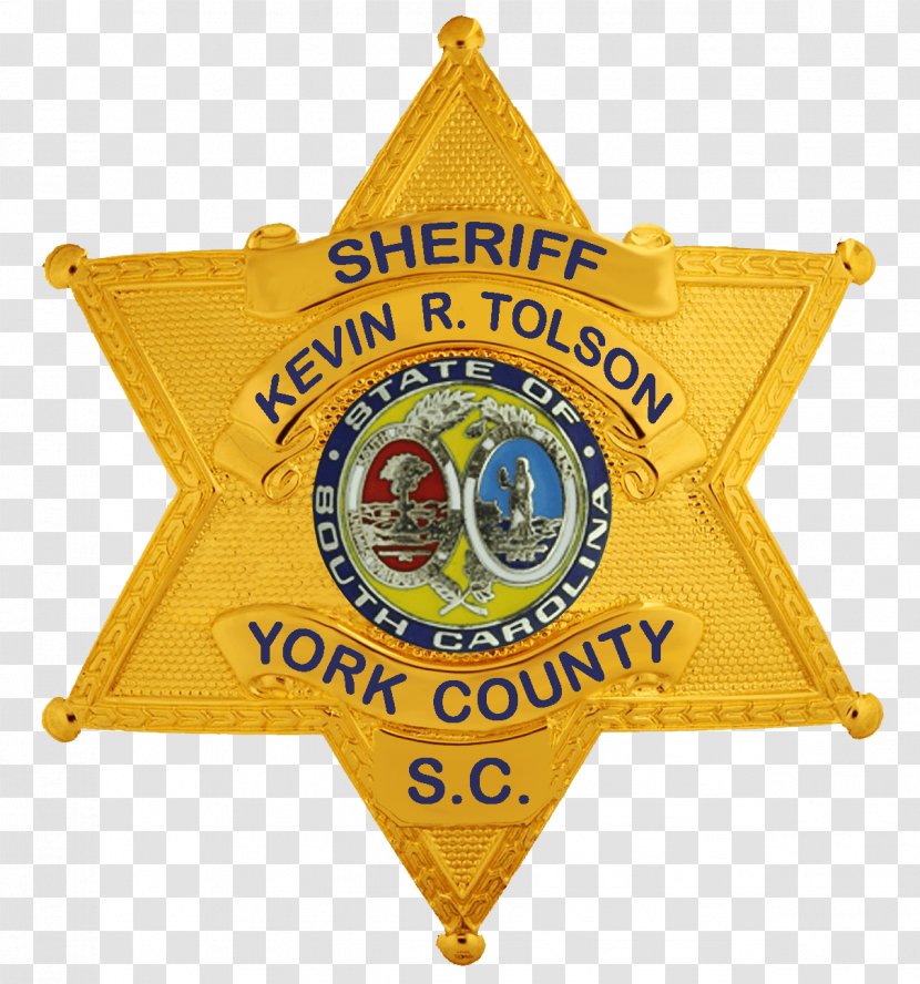 York County Sheriff's Office Badge Police Officer - 100 X Transparent PNG
