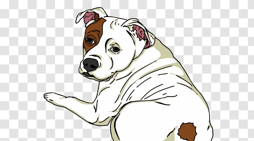 American Pit Bull Terrier Puppy Bulldog Staffordshire - Line Art Transparent PNG