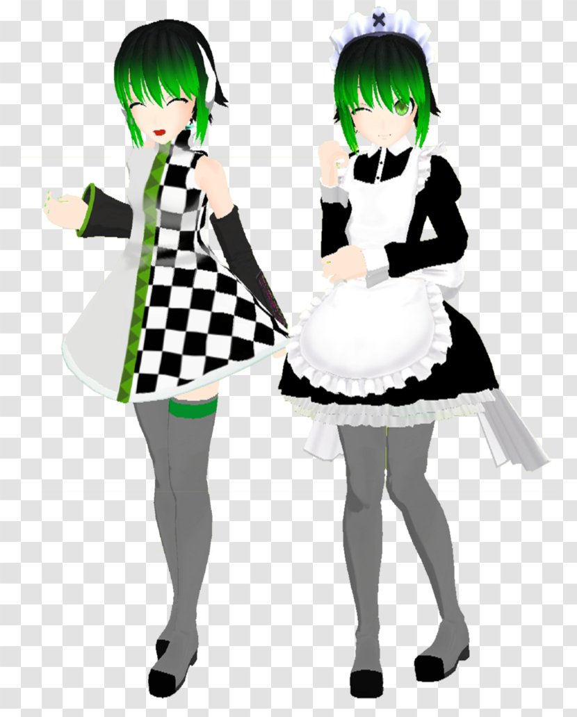 MikuMikuDance Maid Megpoid Model Hatsune Miku - Tree Transparent PNG