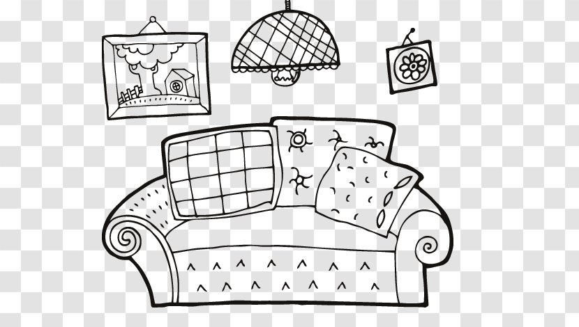 Table Living Room Dining Coloring Book - Rectangle Transparent PNG