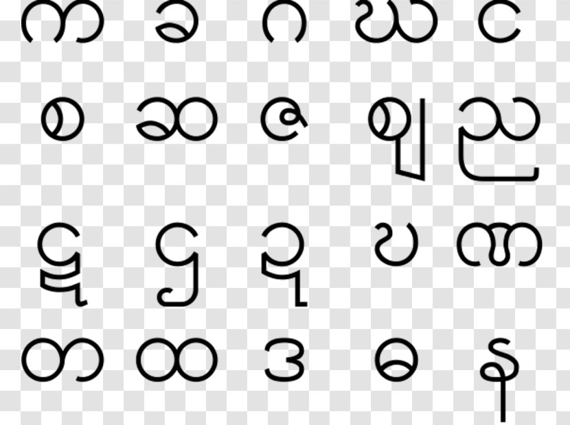 Burmese Alphabet Pyu City-states Amazing Alphabets - Watercolor - Flower Transparent PNG