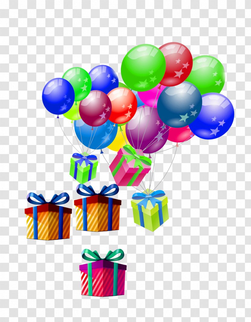 Balloon Flight Gift Box - Toy - Balloons And Transparent PNG