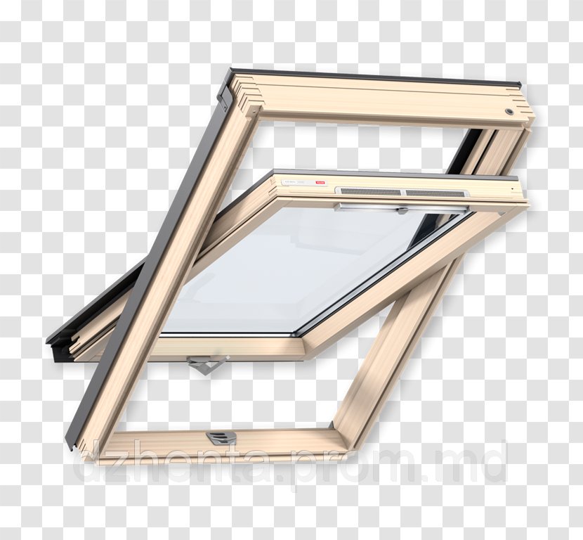 Мансардное окно Window VELUX Danmark A/S Mansard Roof GZR - Wood Transparent PNG