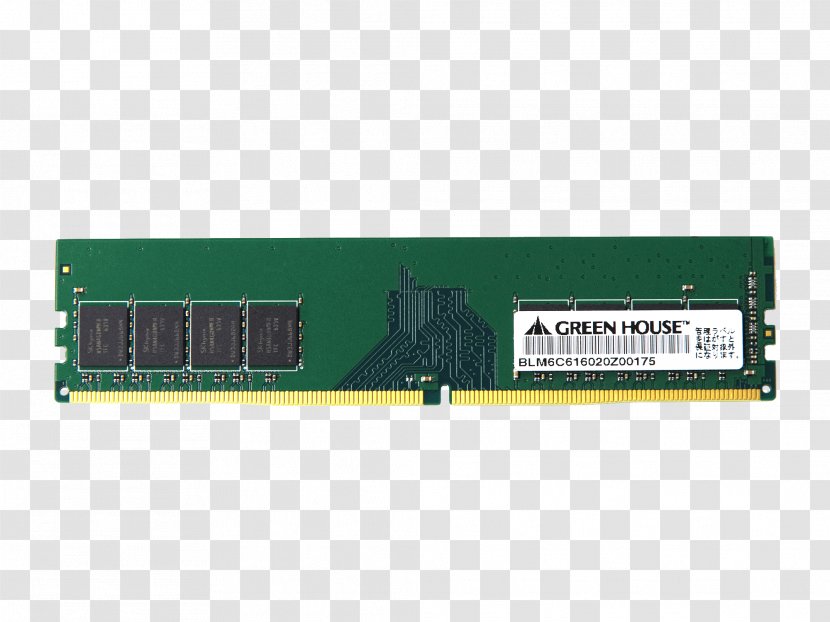 DDR4 SDRAM DIMM Skylake Corsair Components - Flash Memory - Green House Transparent PNG