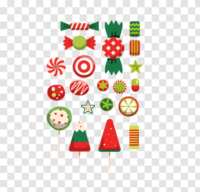 Christmas Candy Cane - Vector Transparent PNG
