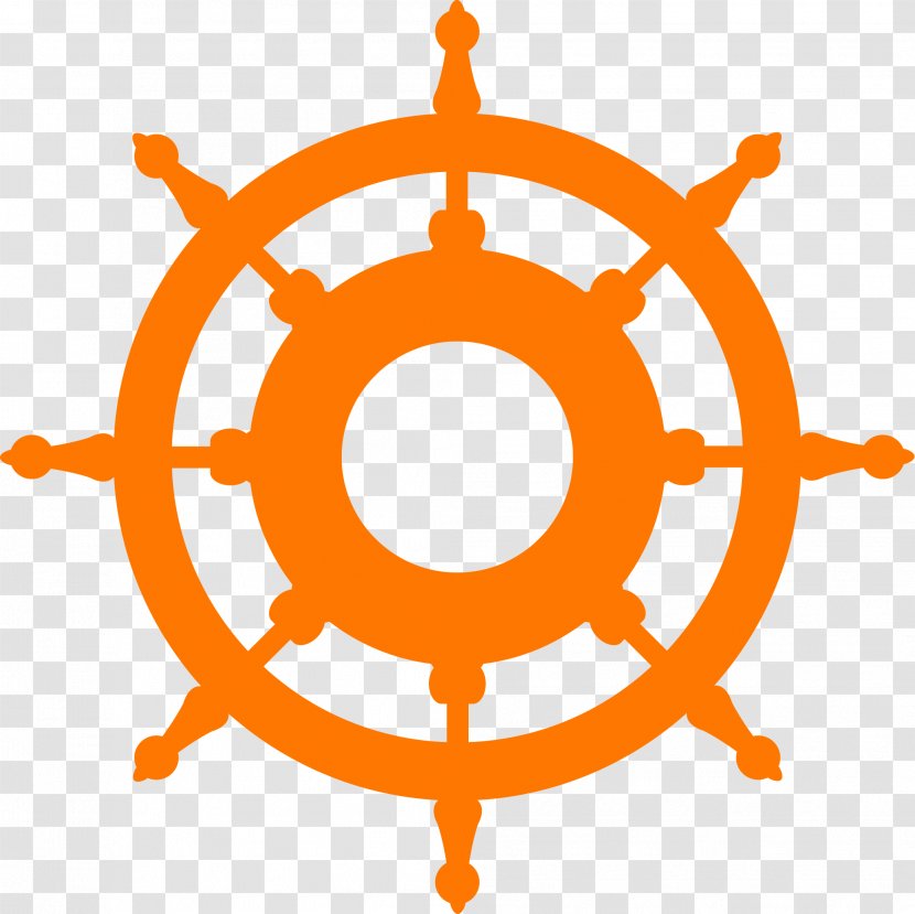 Ship's Wheel Silhouette Rudder - Ship Transparent PNG