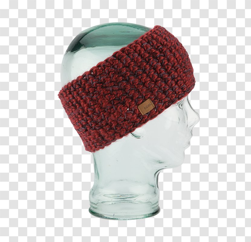 Beanie Coal Headwear Headband Headgear - Polar Fleece - Red Transparent PNG