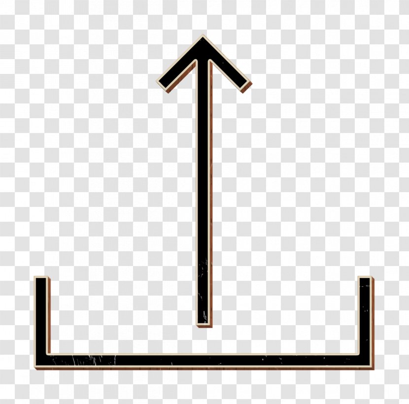 Cross Arrow - Upload Icon - Symbol Transparent PNG