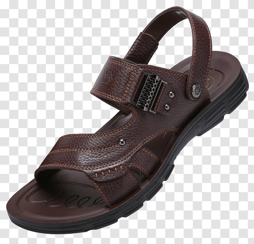 Slipper Shoe Sandal Leather Footwear - Fashion - Taobao Tmall Transparent PNG