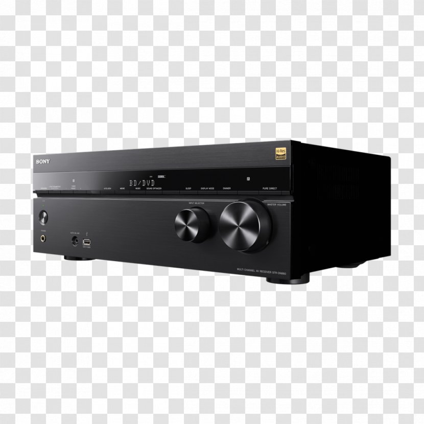 AV Receiver Blu-ray Disc 4K Resolution Dolby Atmos Radio - Audio Transparent PNG