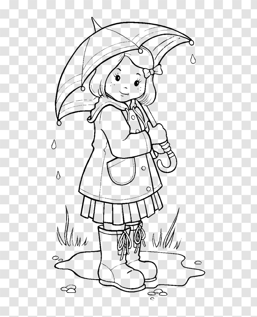 Coloring Book Child Rain Vazhkai Vinotham - Cartoon Transparent PNG