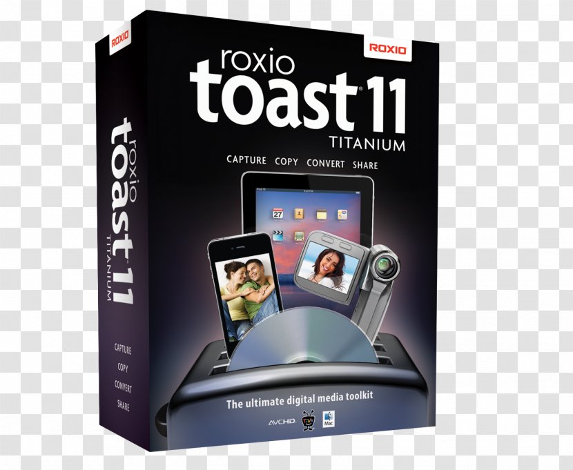 Roxio Toast MacOS Blu-ray Disc Computer Software - MKV File Format Converter Transparent PNG