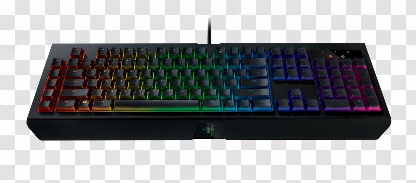 Computer Keyboard Gaming Keypad Electrical Switches Razer Inc. Key Switch - Electronics - Black Widow Transparent PNG