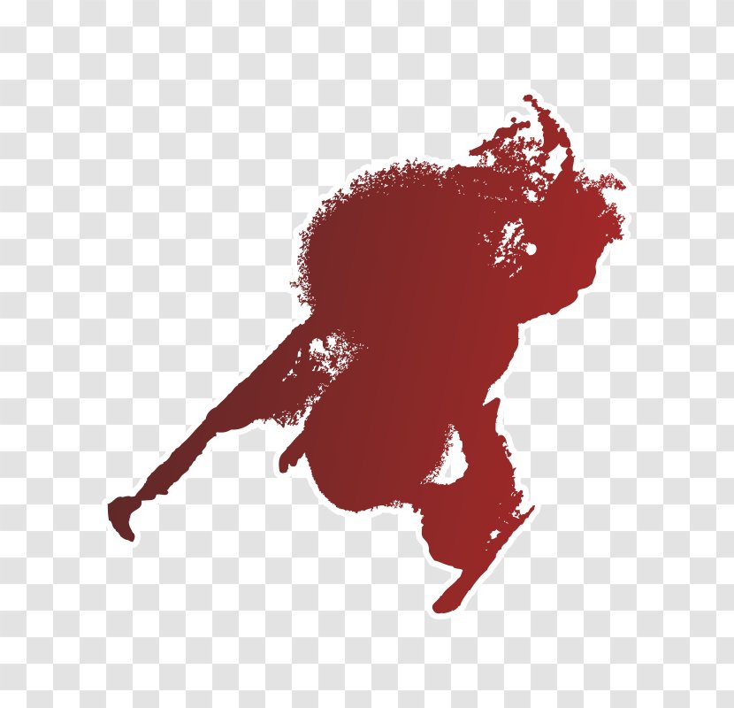 Blood Residue Red Paper - Silhouette Transparent PNG