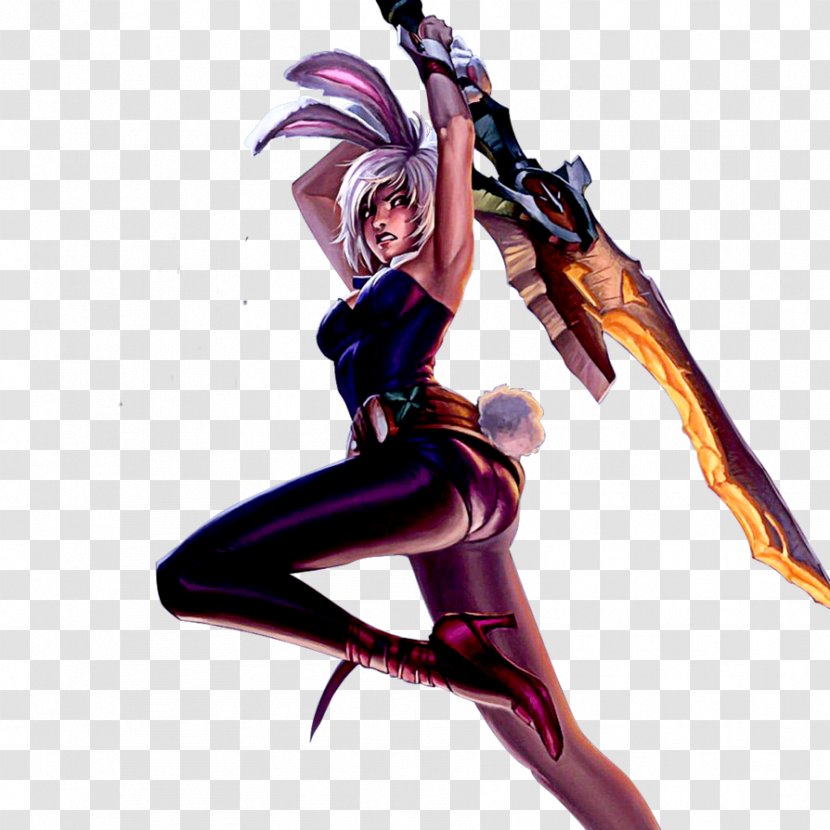 Riven League Of Legends Rabbit - Flower Transparent PNG