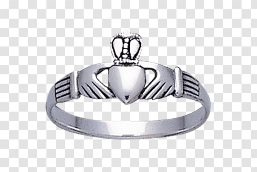 Claddagh Ring Silver Material Body Jewellery Transparent PNG