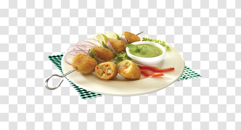 Vegetarian Cuisine Chicken Nugget French Fries Hors D'oeuvre Food - Plate - Potato Skins Appetizer Transparent PNG