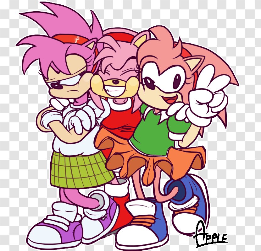 Sonic CD Amy Rose The Fighters Hedgehog Generations - Tree - Cartoon Transparent PNG
