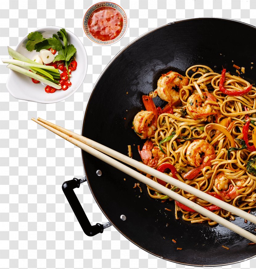 Asian Cuisine Pasta Stir Frying Noodle Wok - Lo Mein - Vegetable Transparent PNG