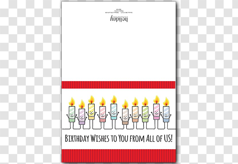 Line Greeting & Note Cards Birthday Font - Candle - Card Templates Transparent PNG