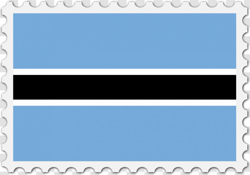 Flag Of Botswana National Bangladesh - Blue Transparent PNG