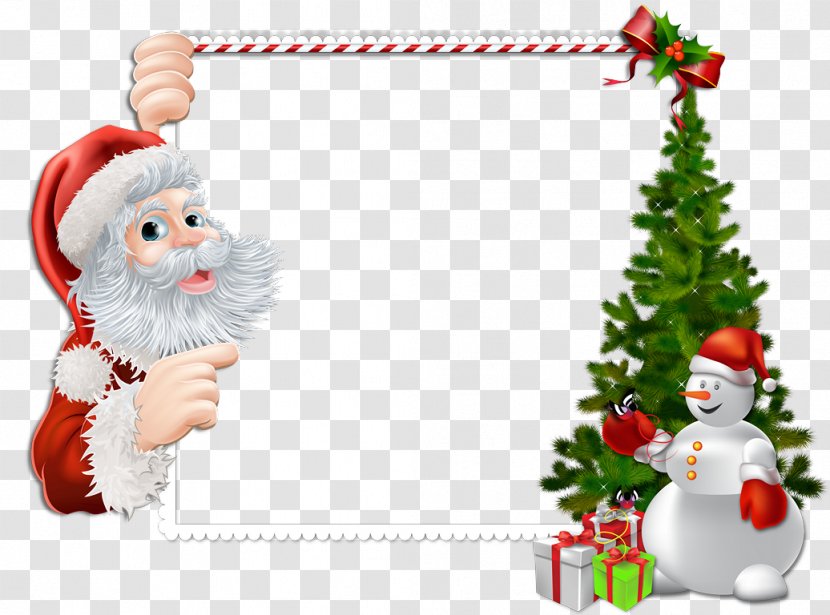 Santa Claus Picture Frames Christmas Ornament Clip Art Transparent PNG