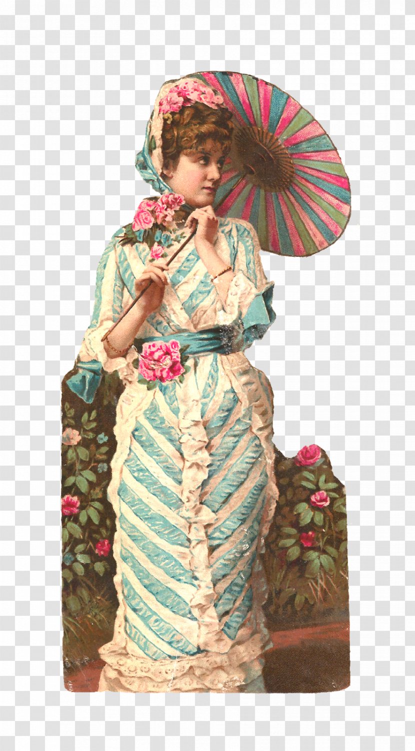 Victorian Era Edwardian Fashion Dress Clip Art - Clothing Transparent PNG