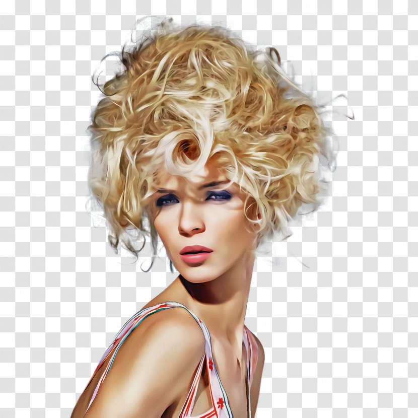Hair Blond Hairstyle Chin Wig - Human - Lace Surfer Transparent PNG