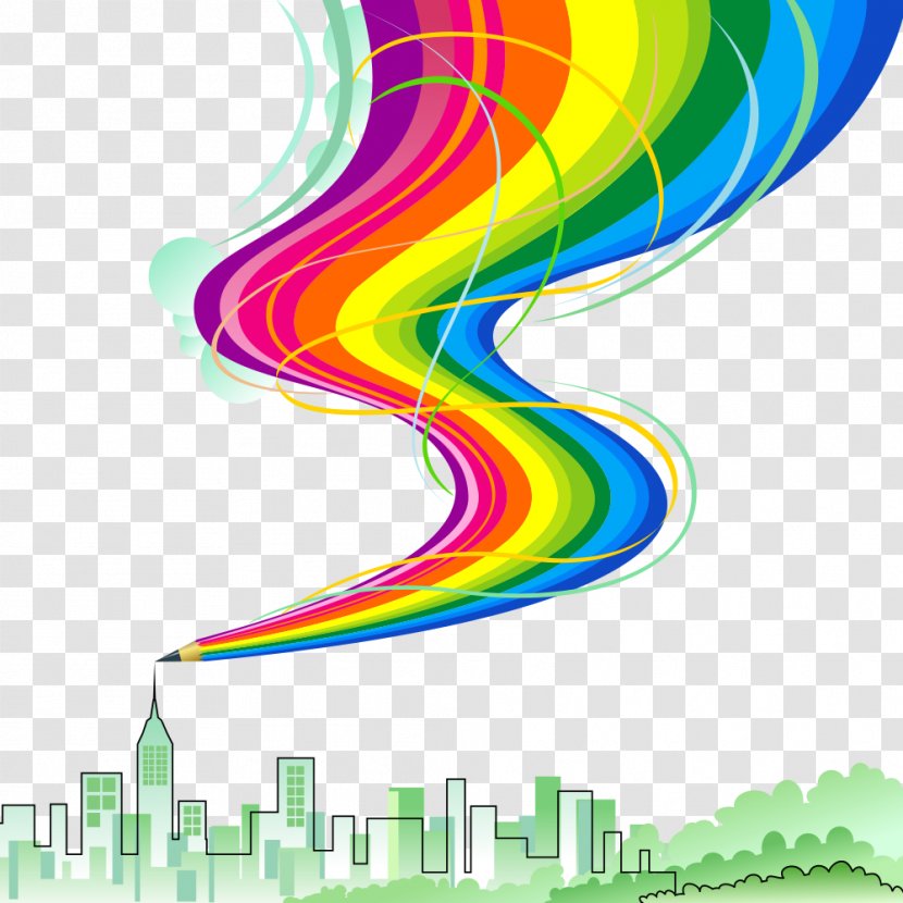 Rainbow Color - Creative Pencil Transparent PNG