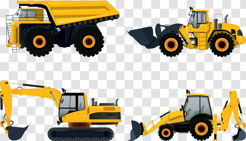 Heavy Equipment Architectural Engineering Car Caterpillar Inc. - Vector Excavator Transparent PNG