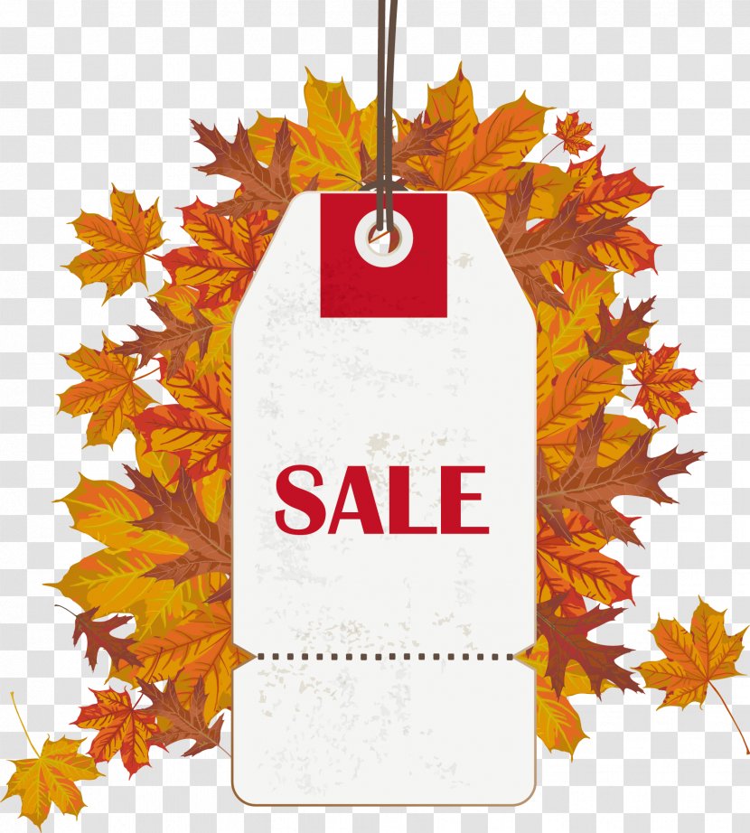 Royalty-free Sales Thanksgiving Illustration - Leaf - Vector Maple Brand Promotion Transparent PNG