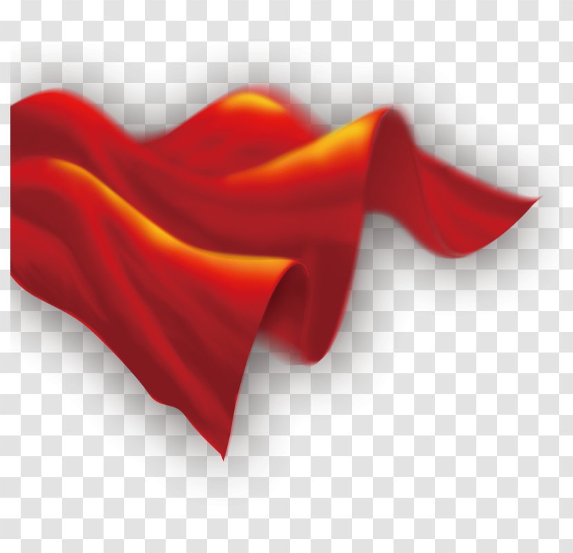 Red Flag - Orange - Floating Transparent PNG