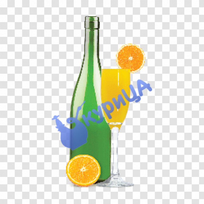 Mimosa Cocktail Champagne Mojito Orange Juice - Silhouette Transparent PNG