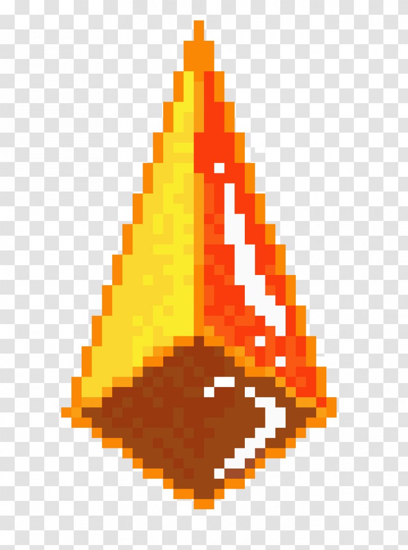 Pixel Art Triangle Tree Transparent PNG