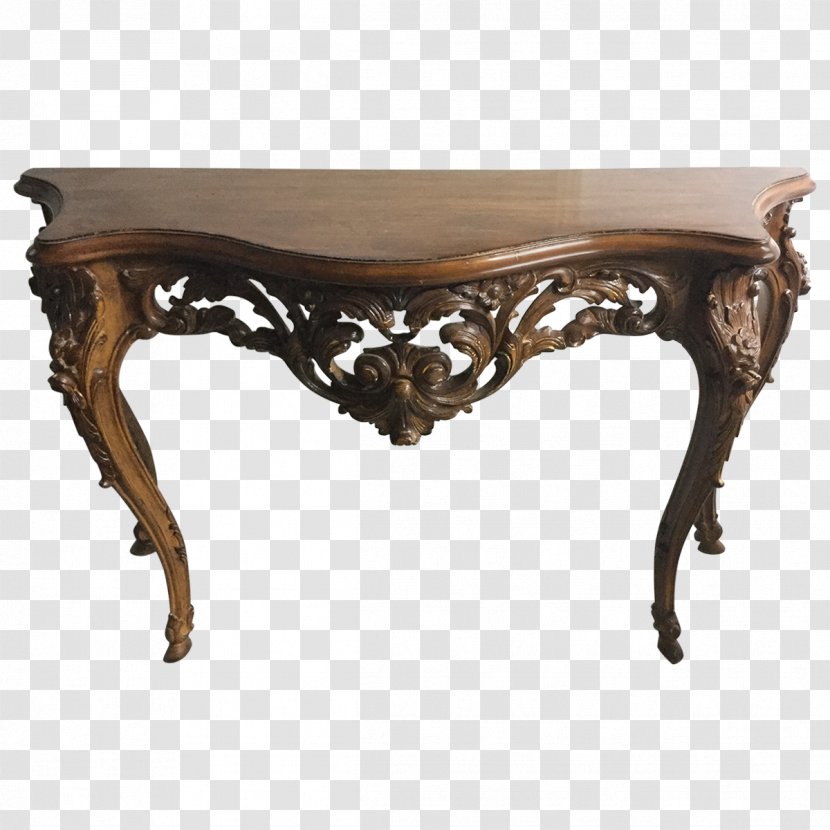 Coffee Tables Furniture Antique - Table - Walnut Transparent PNG