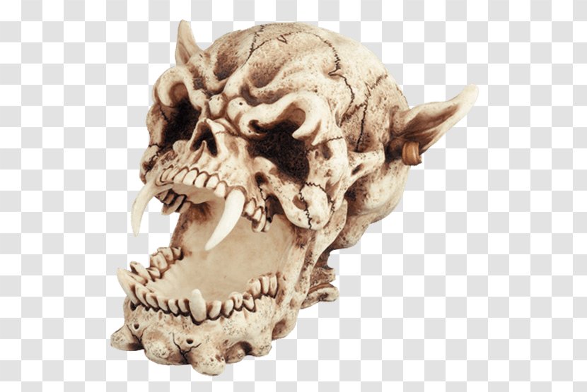 Skull Figurine Demon Devil Skeleton - Horn Transparent PNG