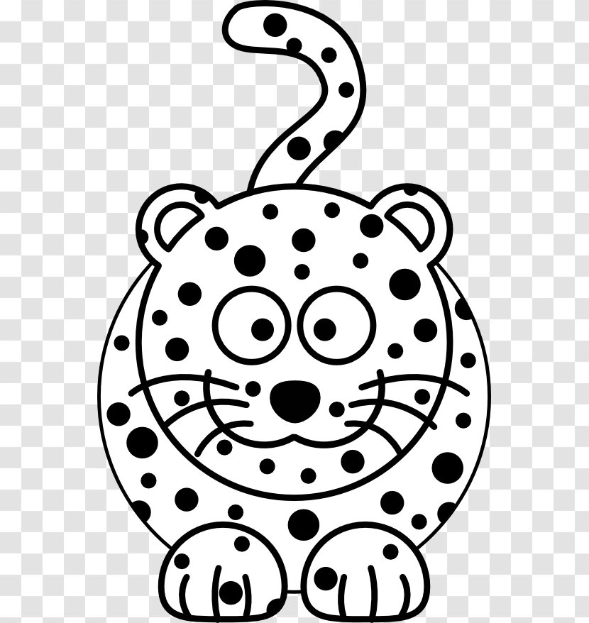 Tiger Amur Leopard Snow Felidae Black Panther - Line Art - Cartoon And White Transparent PNG