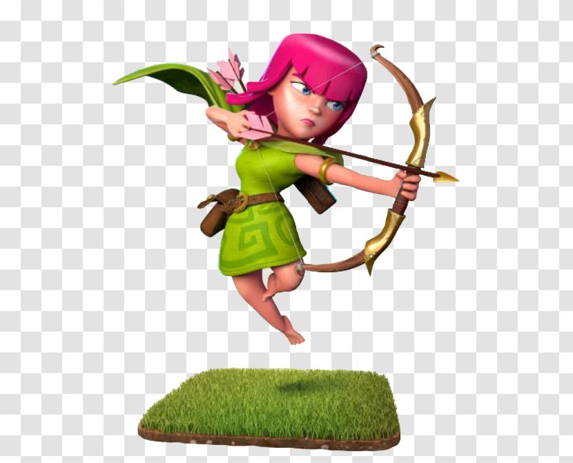 Clash Of Clans Royale Archer Video Game - Action Toy Figures Transparent PNG