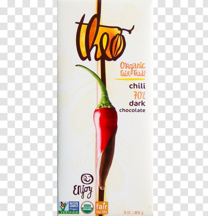Chocolate Bar Organic Food Chili Con Carne Dark - Certification - Dry Red Chilli Transparent PNG