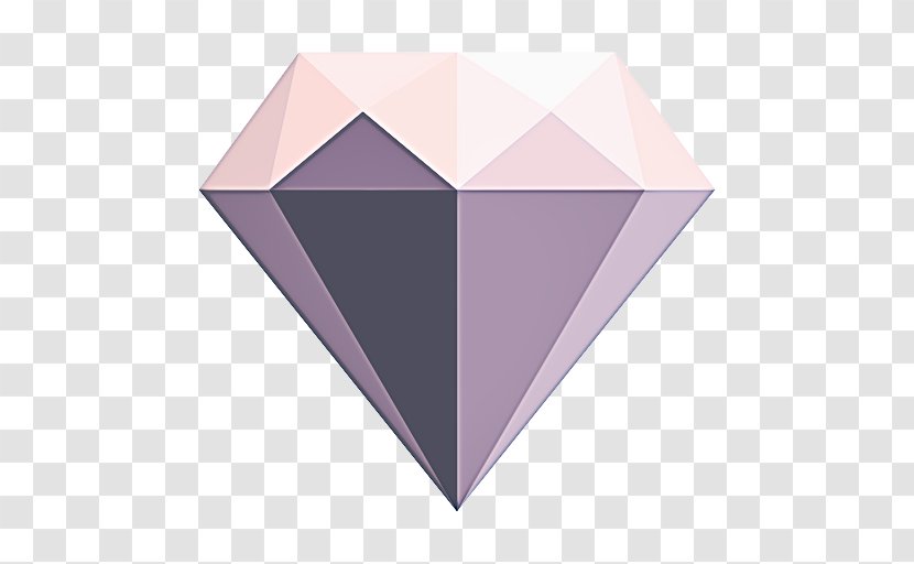 Heart Background - Violet - Triangle Lilac Transparent PNG