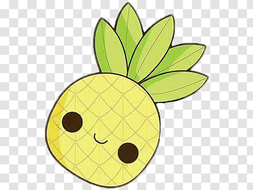 Piña Colada Pineapple Kavaii Drawing - Quick Draw Transparent PNG