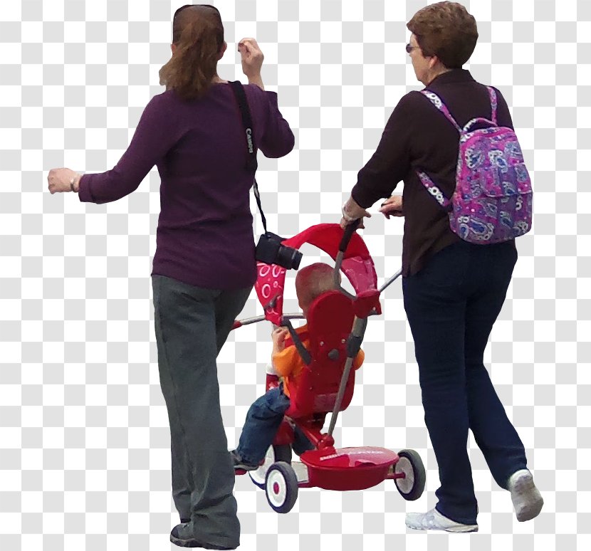 Lady With Stroller Architecture Architectural Rendering - 3d Computer Graphics - Human Transparent PNG