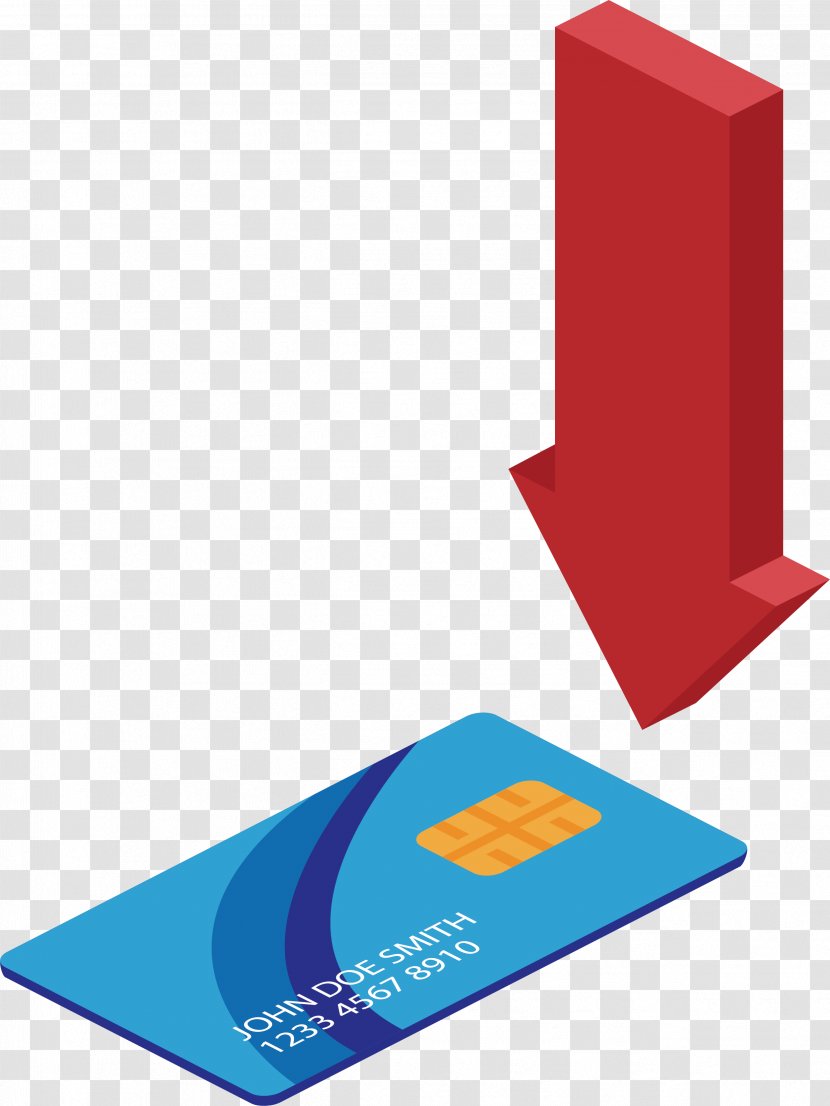 Online Shopping Arrow - Vecteur - Shop Here For Credit Card Transparent PNG