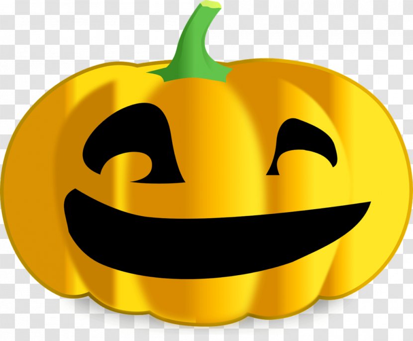 Jack-o'-lantern Halloween Carving Clip Art - Yellow Transparent PNG